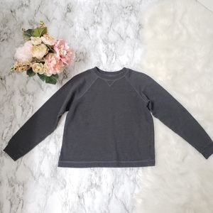 💕 Hanes Gray Sweatshirt Soft with Ecosmart Yarn Sz L